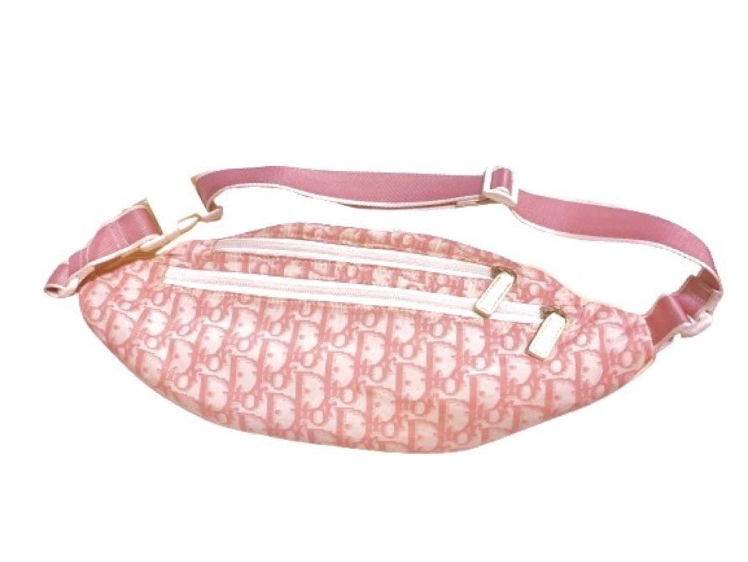 値下げ【希少廃盤‼️】Diorディオール トロッターNo2 ボディ バッグ ピンク