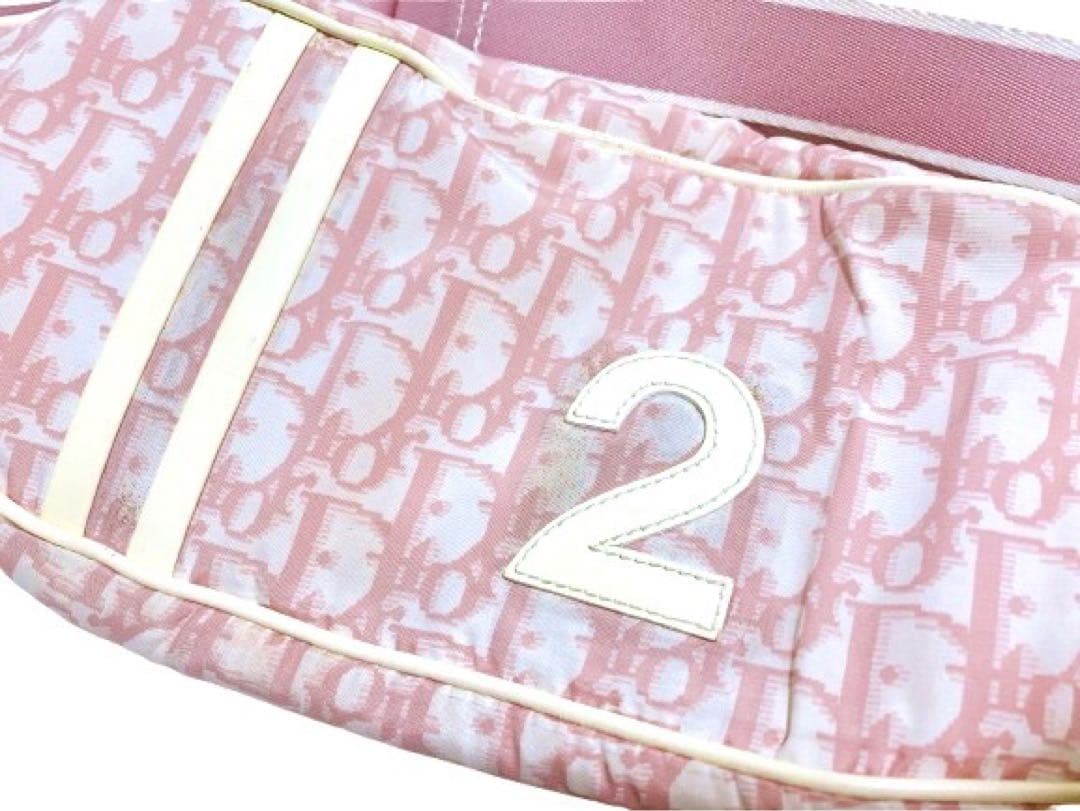 値下げ【希少廃盤‼️】Diorディオール トロッターNo2 ボディ バッグ ピンク