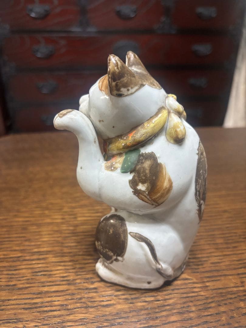 アンティークな招き猫　 骨董　レトロ　縁起物