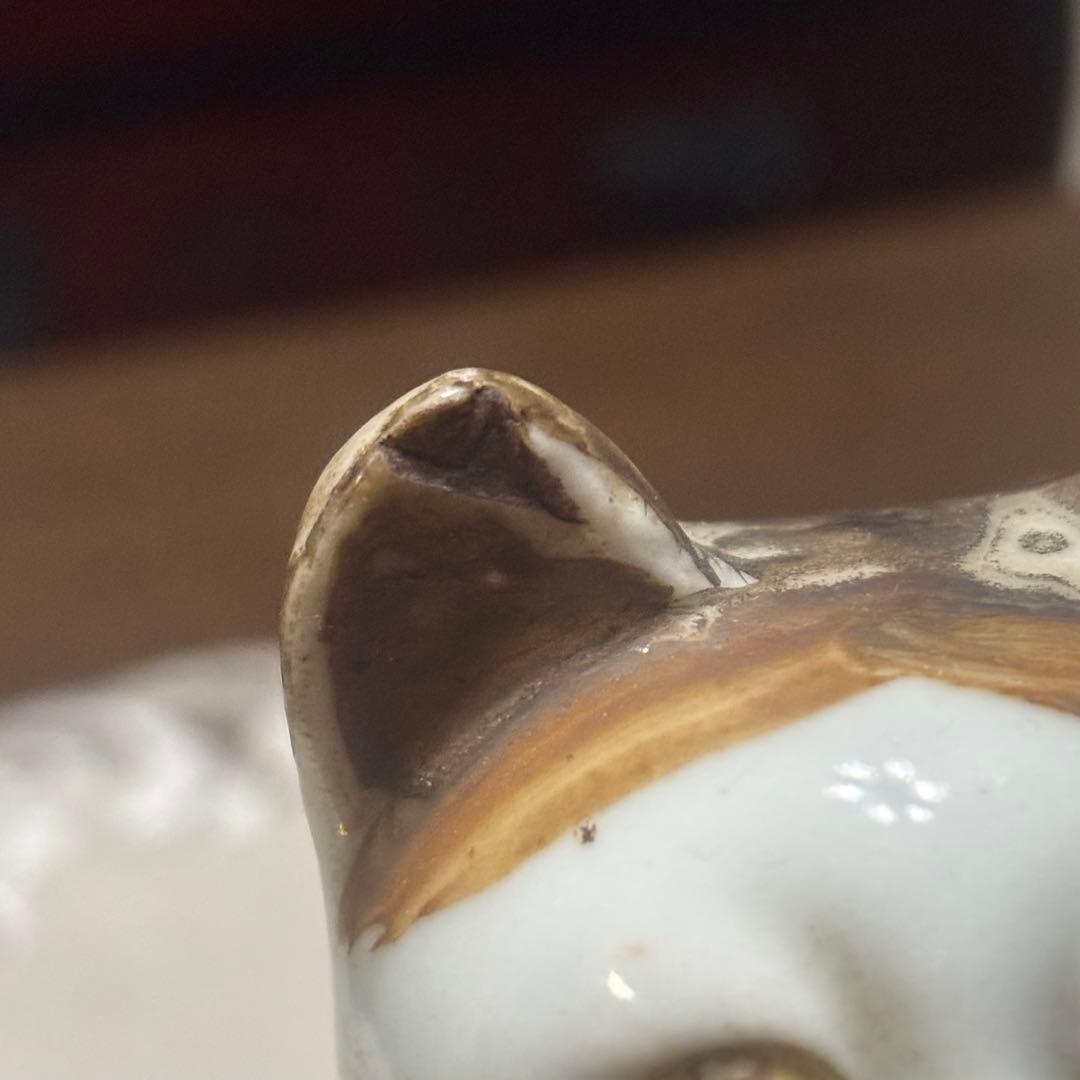 アンティークな招き猫　 骨董　レトロ　縁起物