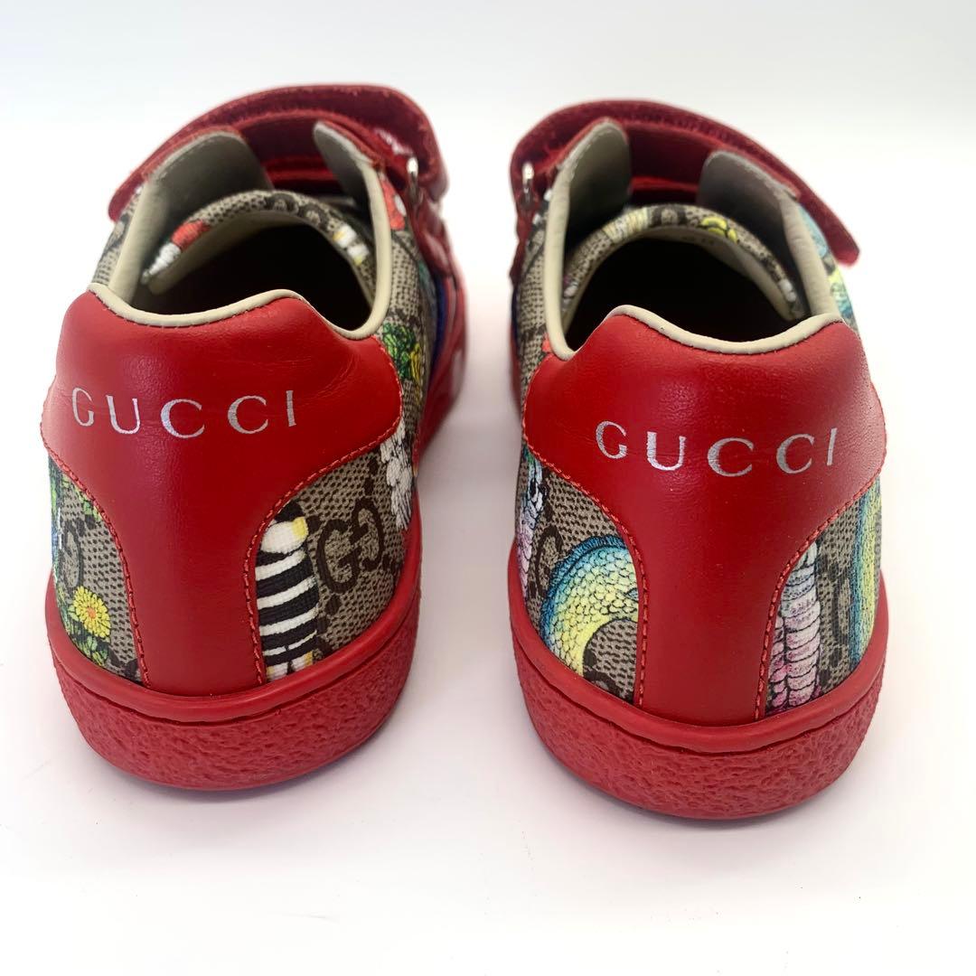未使用級美品 グッチ ヒグチユウコ キッズスニーカー シェリーライン 20cm