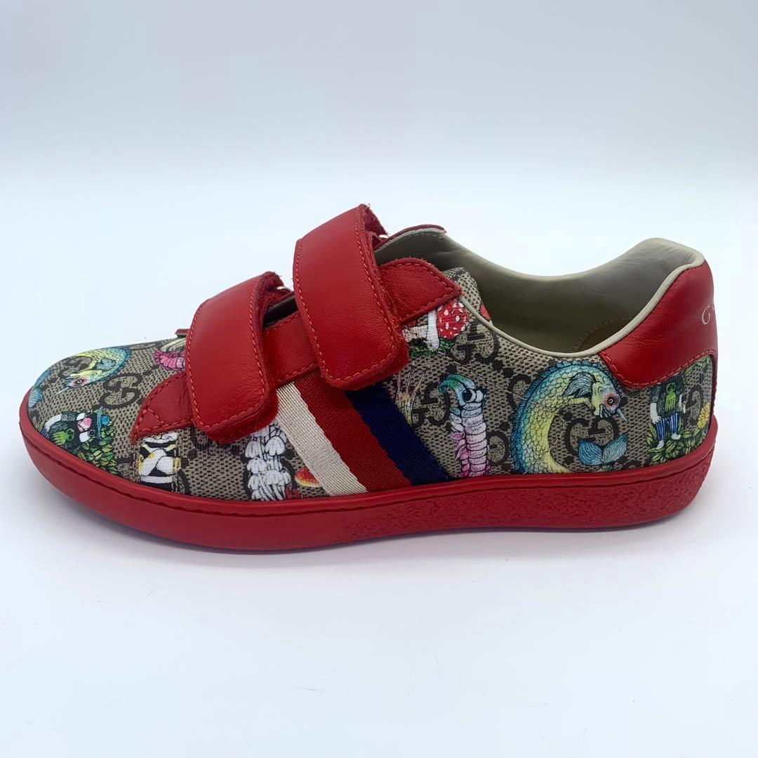 未使用級美品 グッチ ヒグチユウコ キッズスニーカー シェリーライン 20cm