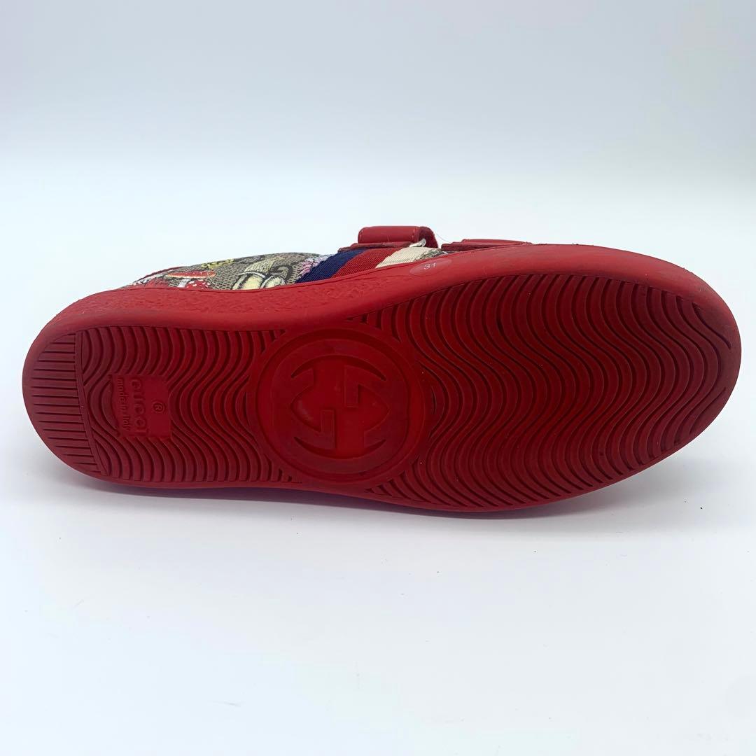 未使用級美品 グッチ ヒグチユウコ キッズスニーカー シェリーライン 20cm