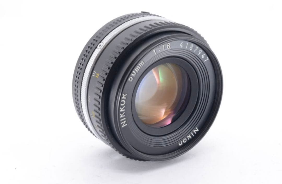 Nikon Ai-S NIKKOR 50mm F1.8 パンケーキレンズ MF