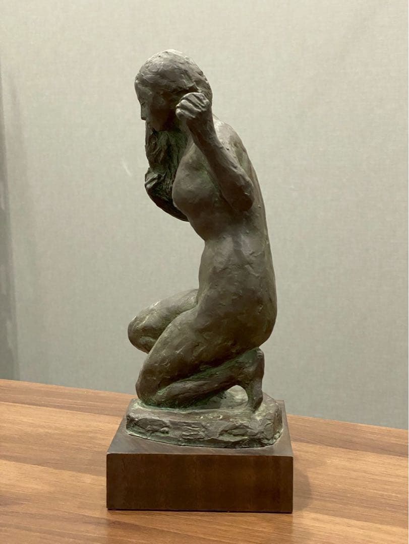 杉村尚　ブロンズ　女性像 彫刻