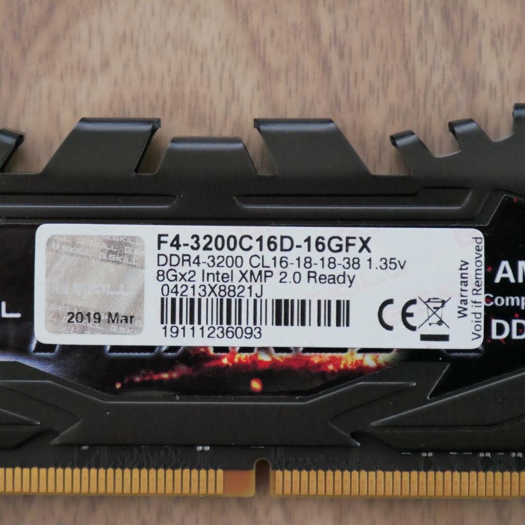G.SKILL Flare X DDR4-3200 16GB (8GB×2枚)