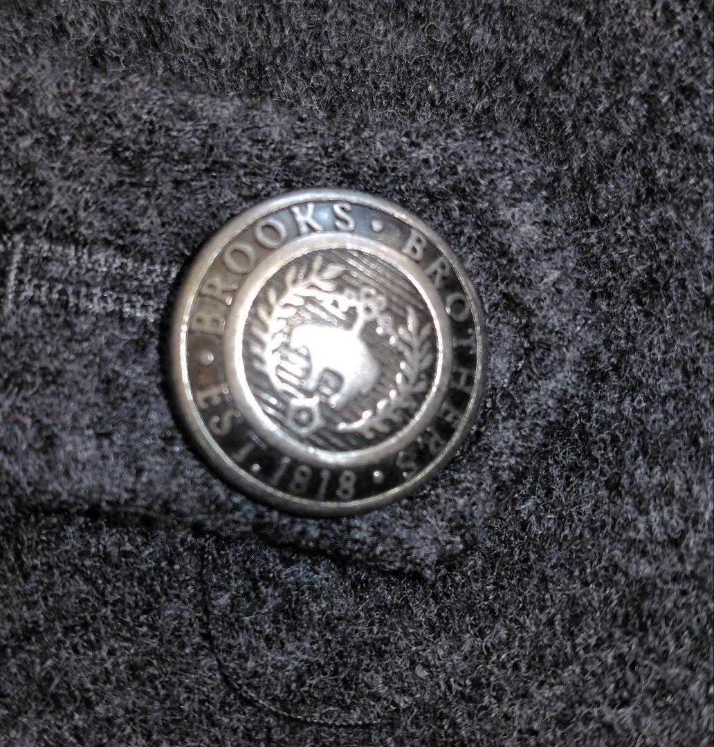 美品★Brooks Brothers ポンチョ ケープコート　ロゴボタン　グレー