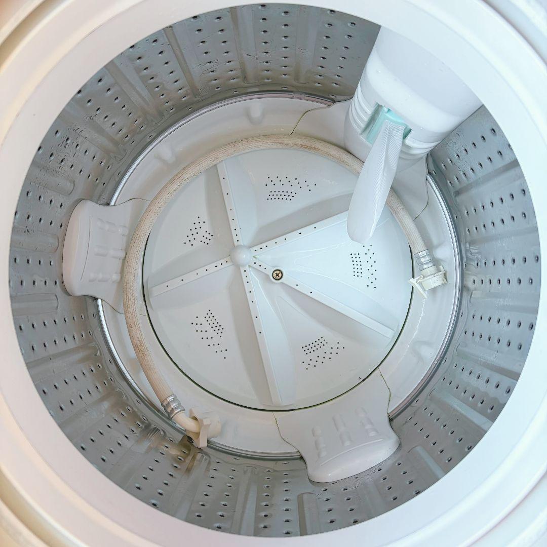 配送設置無料！純正AQUA鮮やかレッドスラッシュドラムスタイリッシュ洗濯機！美品