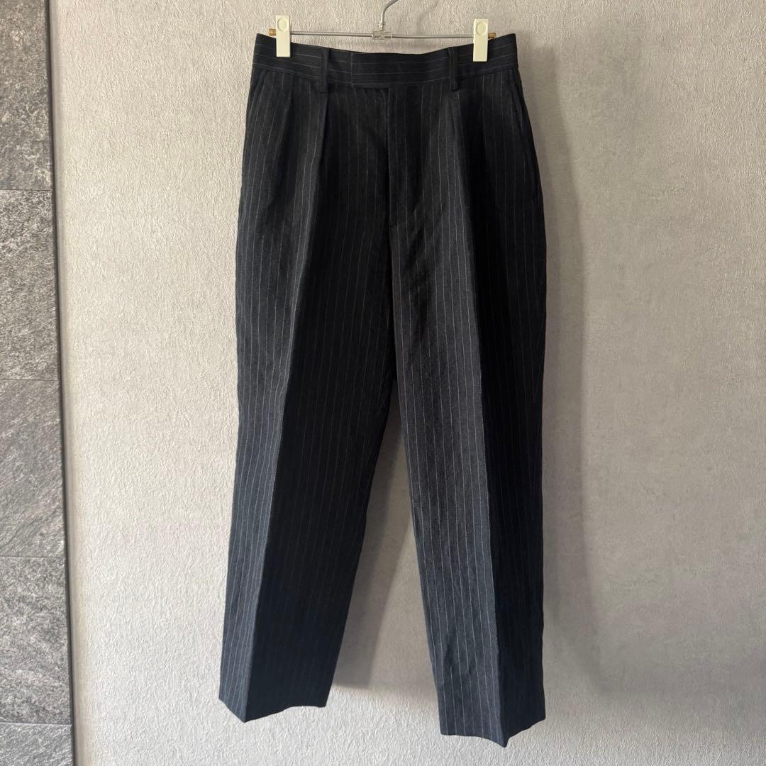A.PRESSE Wide Tapered Trousers ストライプ