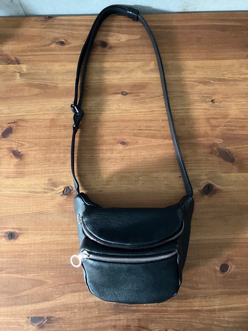 【美品】Aeta ディアレザー ウエストバッグWAIST POUCH S BAG