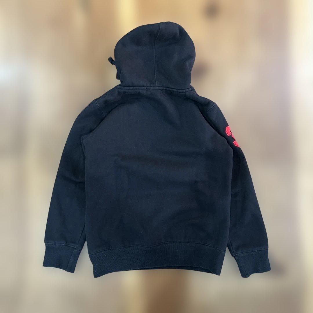 Polo Ralph Laurenブラックパーカー 刺繍 レッド