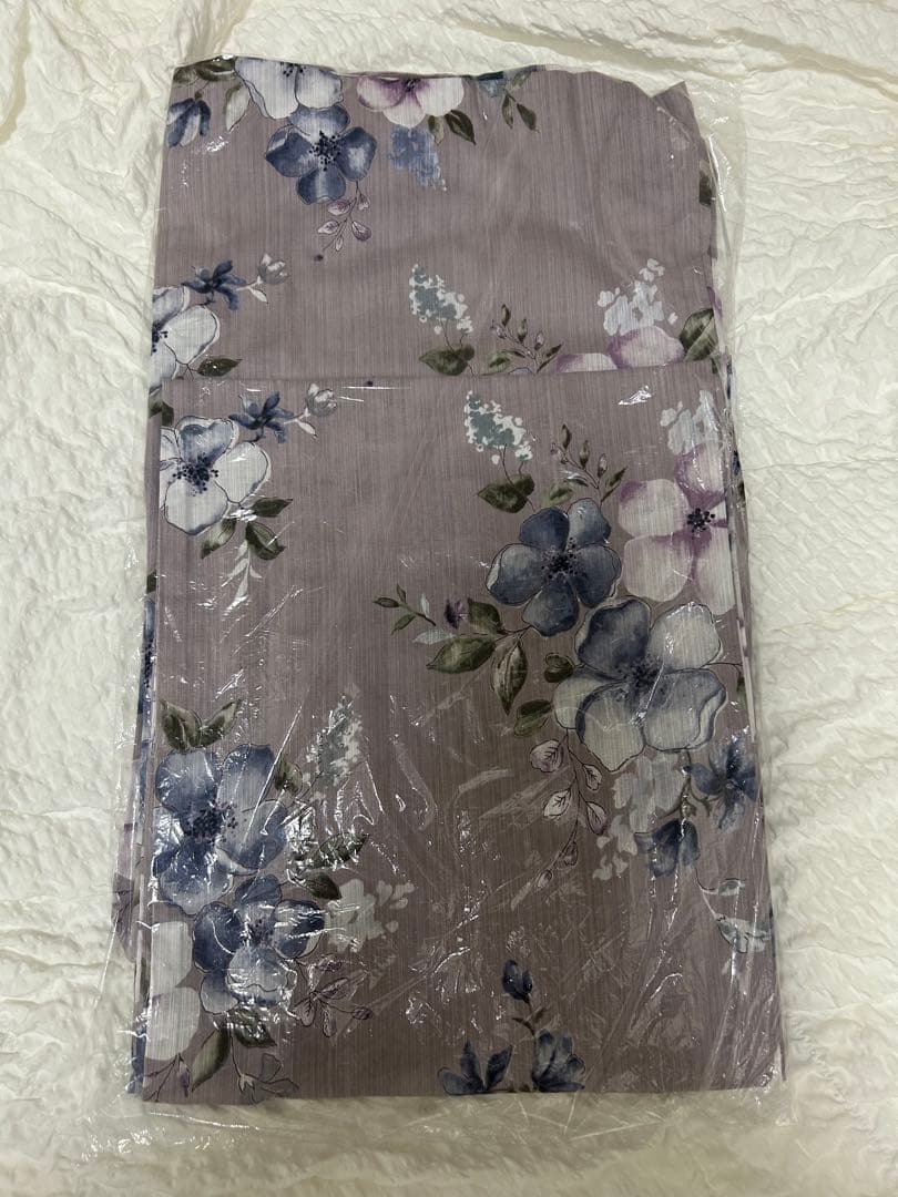 Dita 浴衣　ecru pink flower 薄紫色