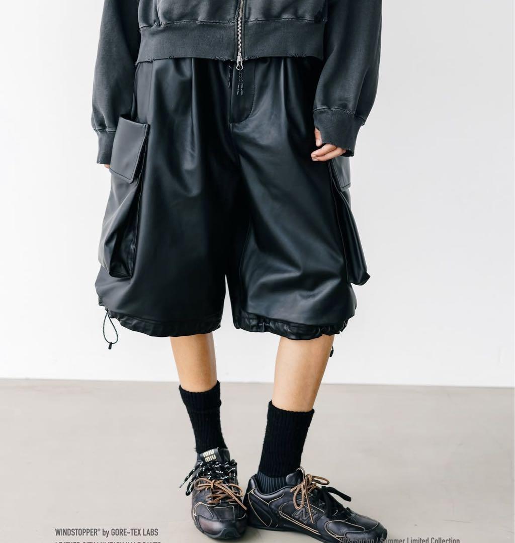 パンツ CLESSTE Leather City Military Half Pants