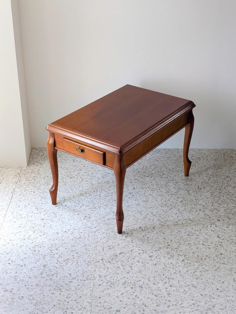 USED MARUNI マルニ ウッド サイドテーブル 猫脚 引き出し付き 廃番