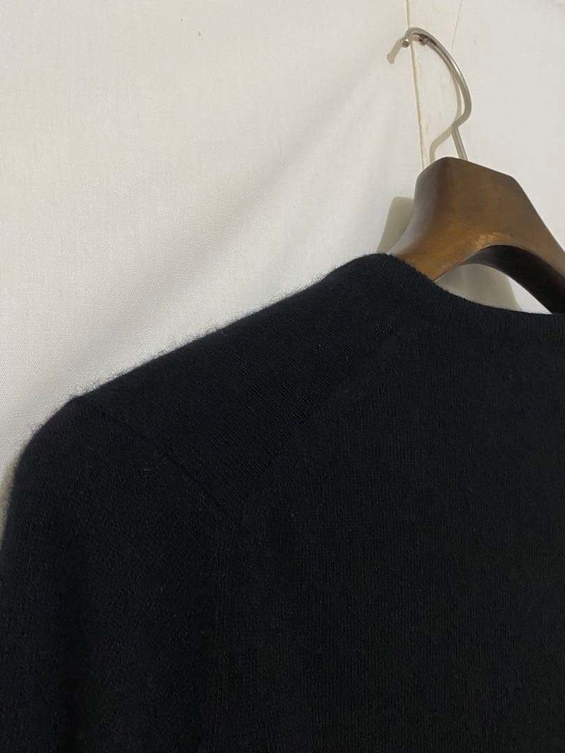 80s BALLANTYNE バランタイン カシミア ブラック 黒 40