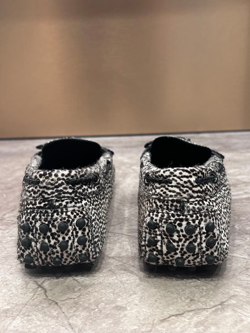 TOD'S ハラコ イントレチャートリボン ドライビングシューズ ローファー