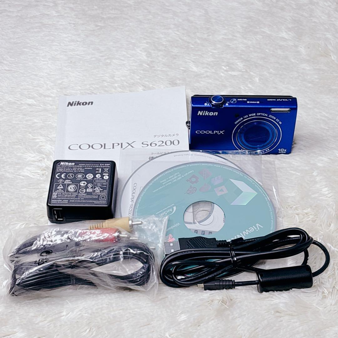 【人気色・付属品多数】Nikon COOLPIX S6200 デジタルカメラ