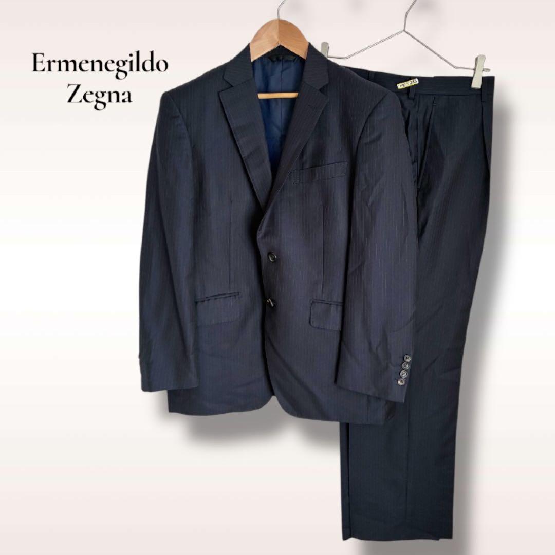 Ermenegildo Zegna ネイビー ストライプ ビジネススーツ　セット