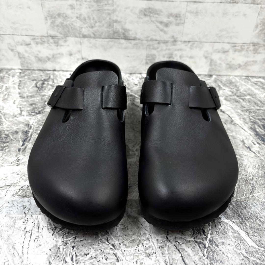 レア ビルケンシュトック ボストン エクスクイジット 27cm オールブラック