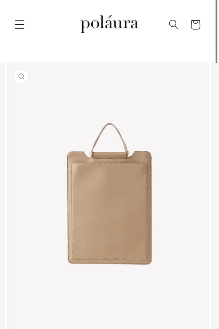 限定値下げ！poláura ポローラ 2wayスリムPCバッグ ポーチ付き