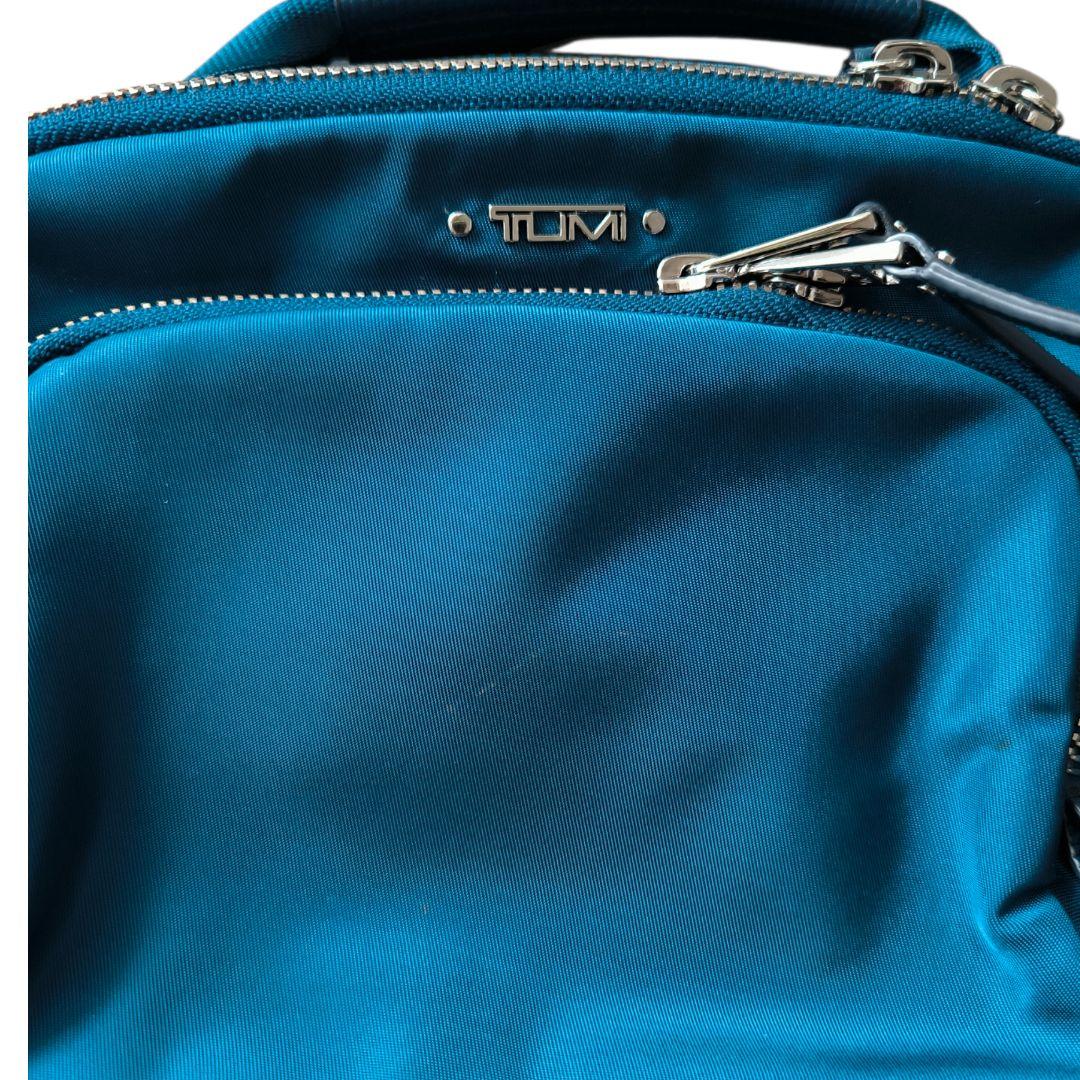 美品★TUMI VOYAGEUR TROY クロスボディ軽量 ナイロン ブルー