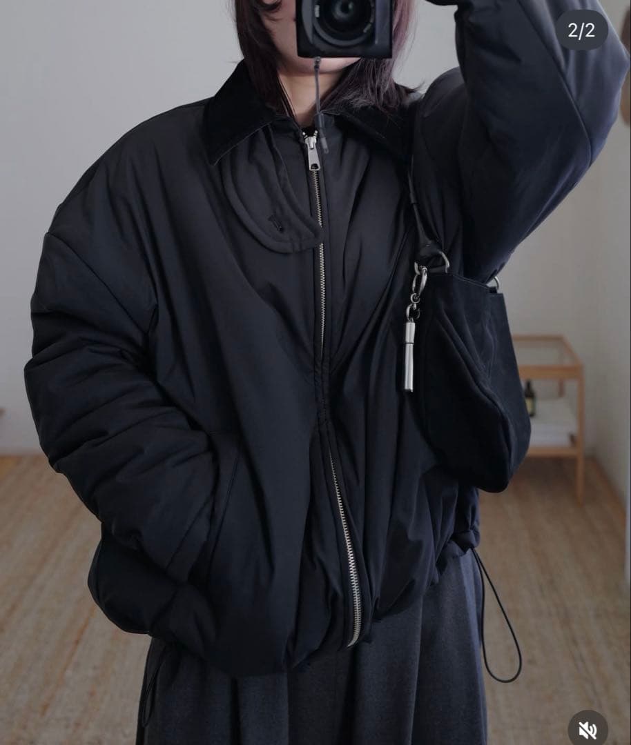 ジャケット・アウター anuke Velour Collar Blouzon38 Gray