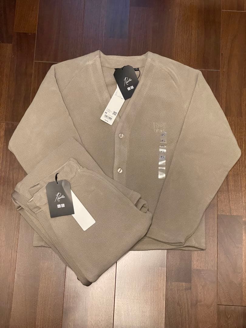 [UNIQLO]needles カーディガン+パンツ/丈長めセット販売XSサイズ