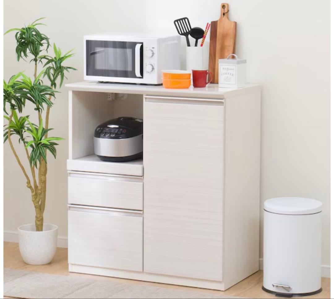 【美品】ニトリ キッチン カウンター(SP201 90WT WH)