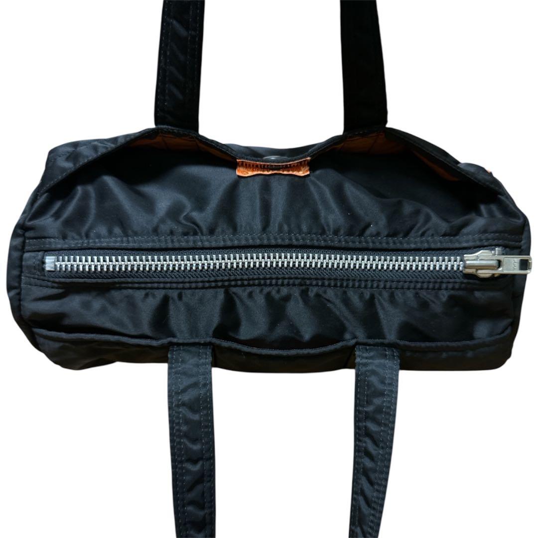 PORTER ポーター ミニボストン ドラムバッグ ブラック　タンカー