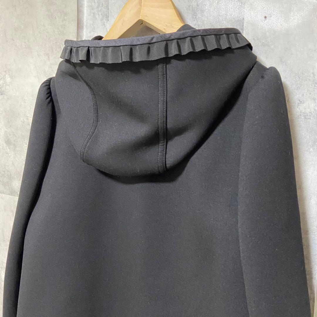 【M'S GRACY】ダンボールニット×キルティングパーカー Mサイズ ブラック