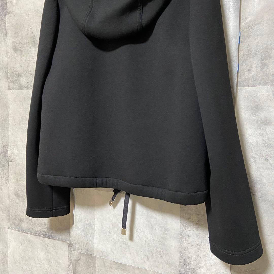 【M'S GRACY】ダンボールニット×キルティングパーカー Mサイズ ブラック