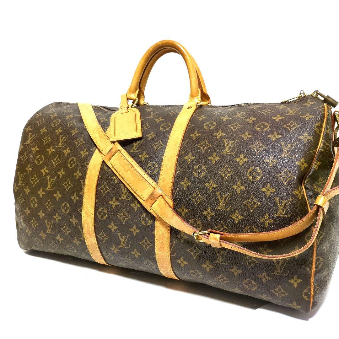 ルイヴィトン モノグラム キーポル バンドリエール55 ショルダーボストンバッグ