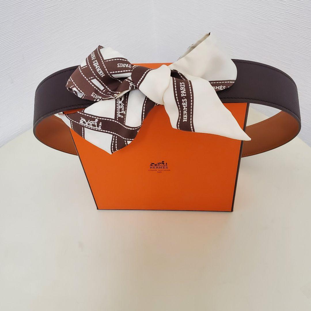 HERMES スカーフレザーベルト　未使用　超美品