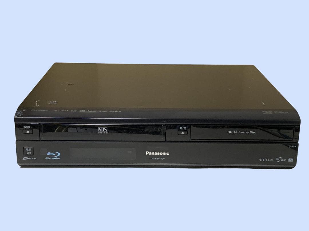 Panasonic ブルーレイレコーダー VHS一体型 DMR-BR670V
