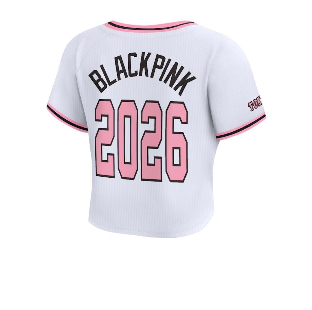 読売ジャイアンツ BLACKPINK ホワイト クロップド ユニホーム M