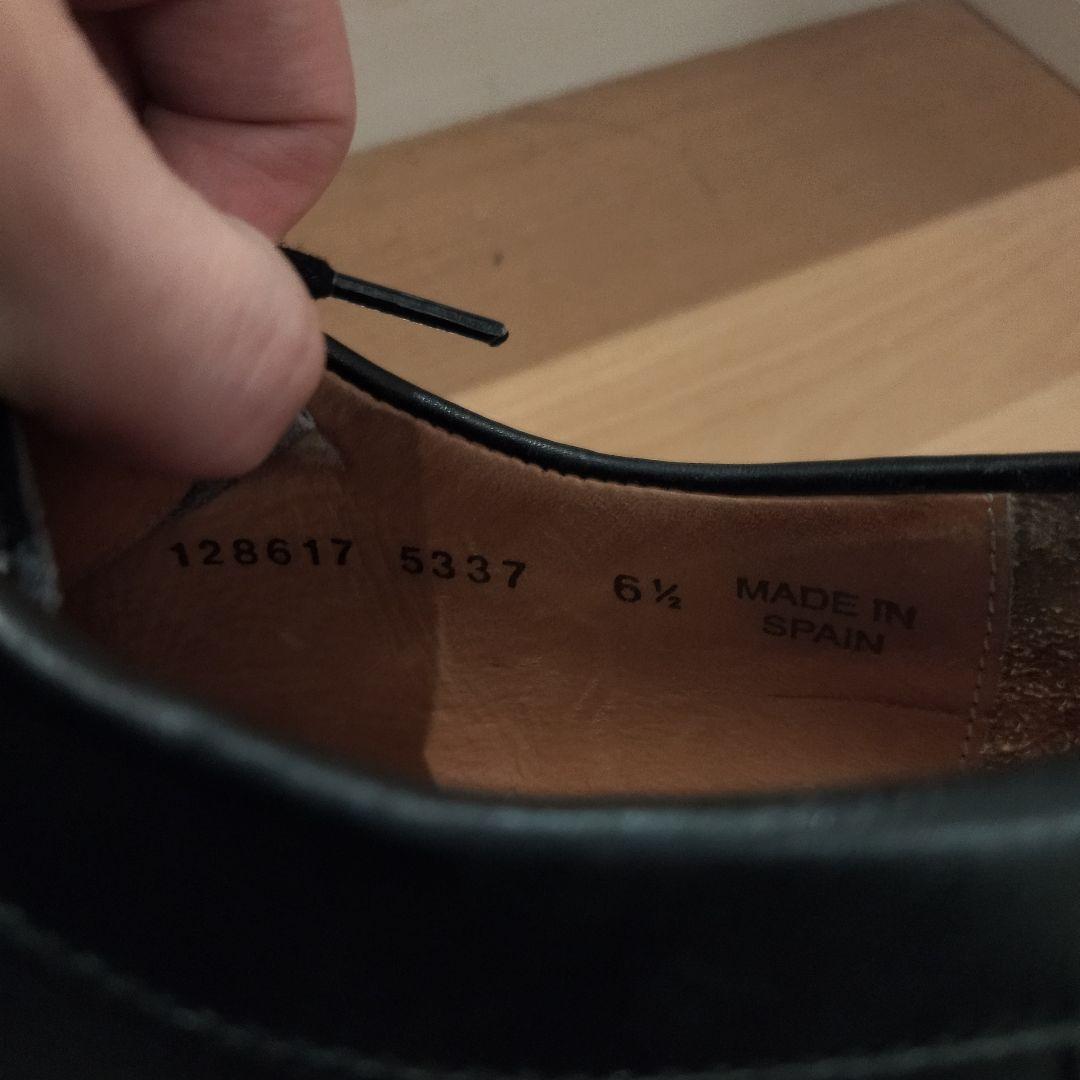 バーウィック　チロリアンシューズ　25.5㎝（UK６ 1/2）ブラック黒　革靴