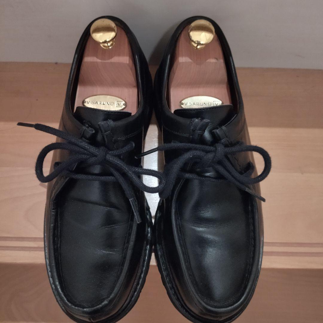 バーウィック　チロリアンシューズ　25.5㎝（UK６ 1/2）ブラック黒　革靴