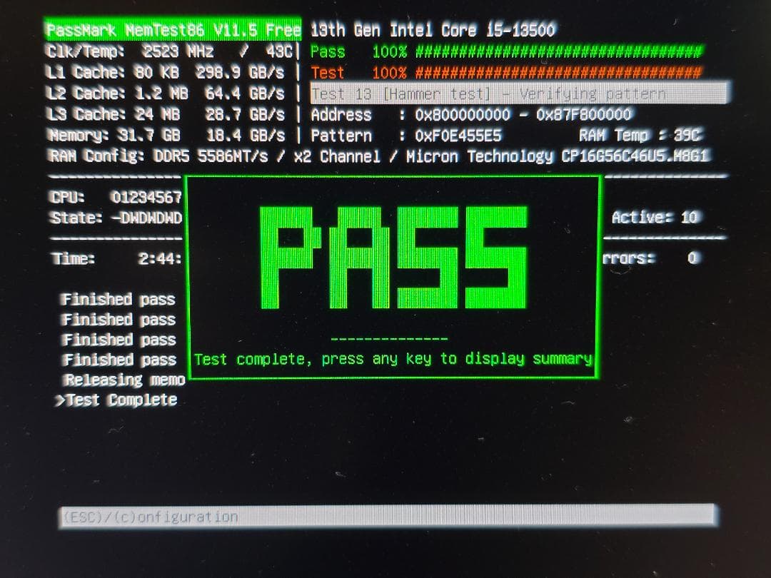 メモリー Crucial DDR5 Pro 32GB (2x16GB) 5600MT/s