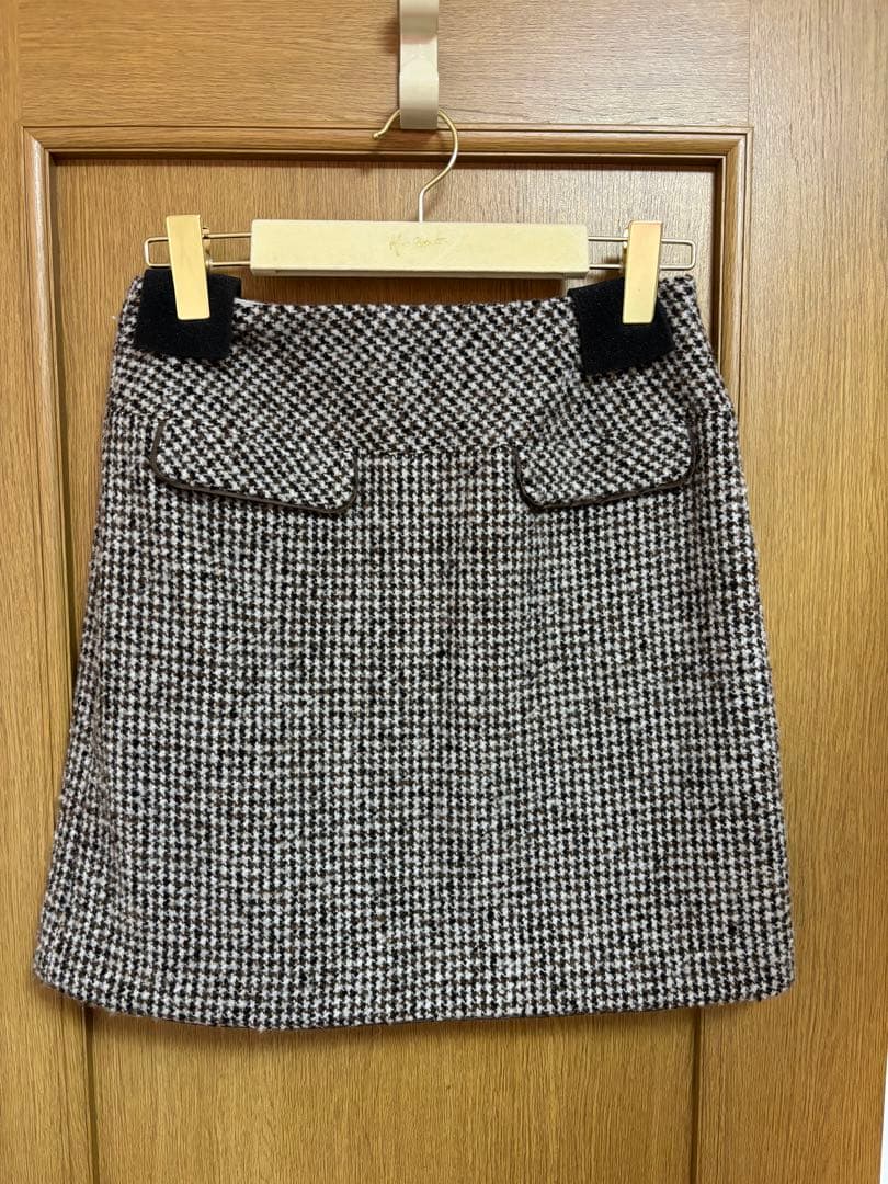 スカート Her lip to Hemingway Check Tweed Skirt M