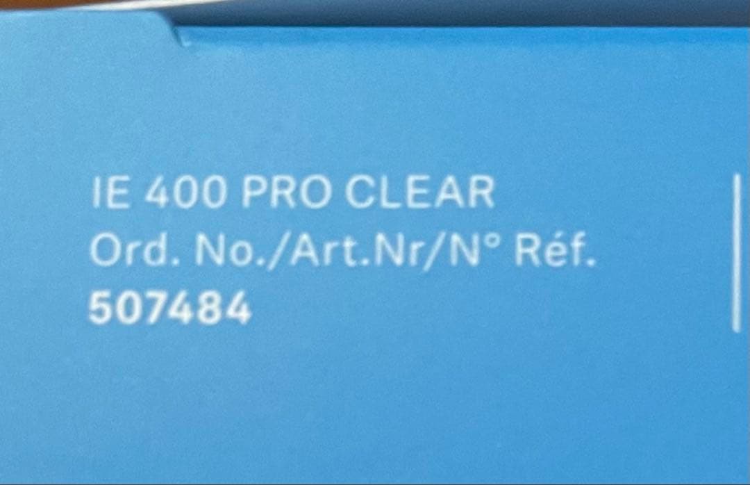 【新品 未使用】Sennheiser IE 400 PROインイヤーモニタリング