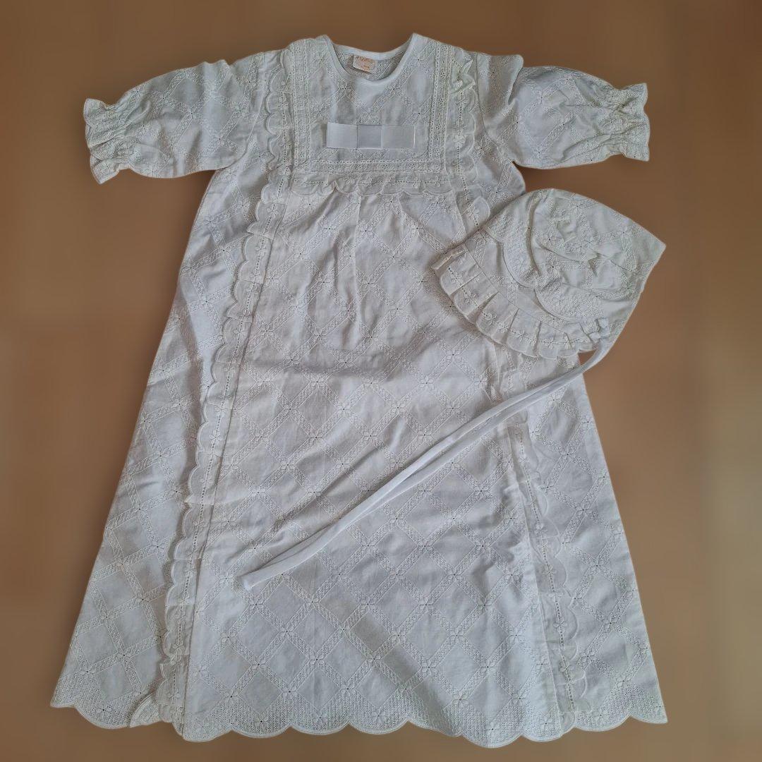 男の子お宮参りセット　正絹着物　ベビードレス