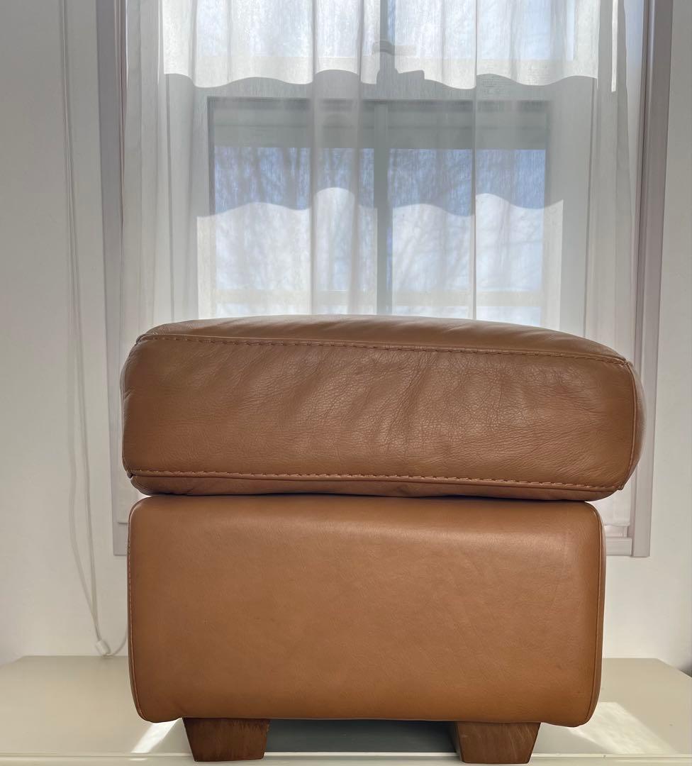 unico ウニコ TERRA(テラ) レザーオットマン 本革 キャメル