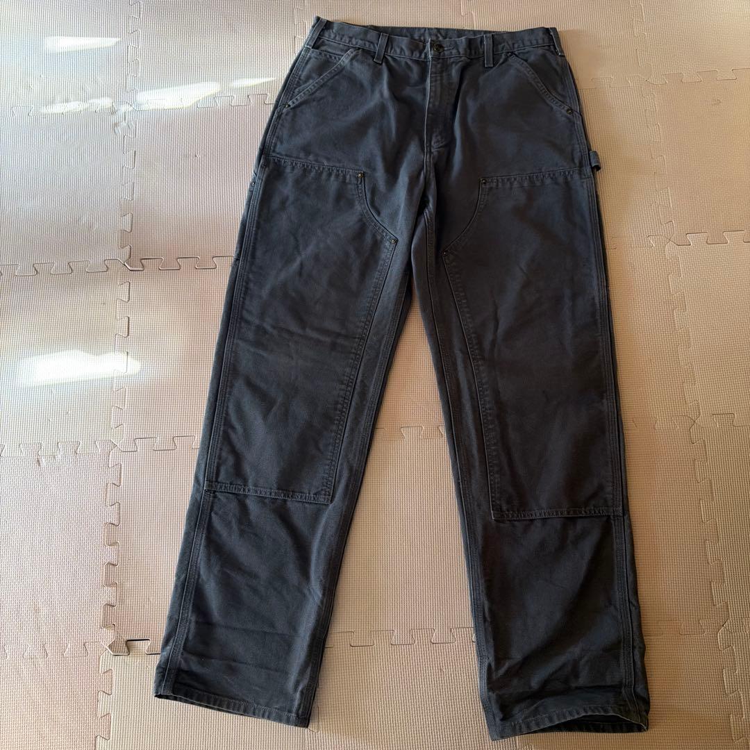 carhartt カーハート　ダブルニー　グレー 34x34 ダック地