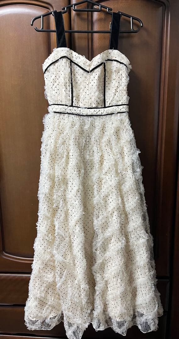 RANDA ドットチュールデザインワンピース サイズ1