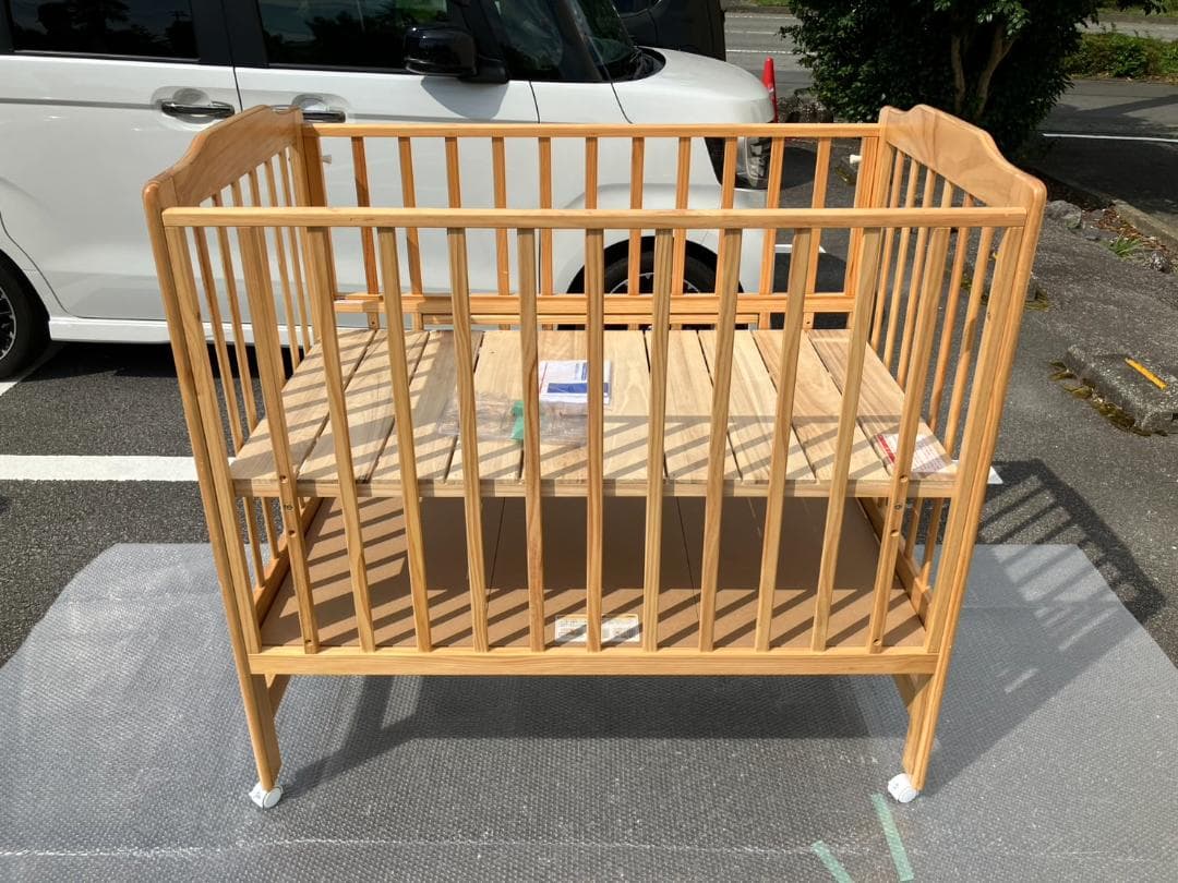 ハイシートベビーベッド（ナチュラル）