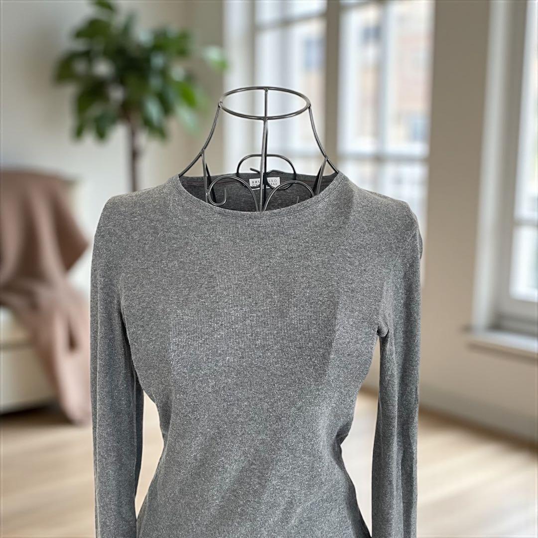 BRUNELLO CUCINELLI ブルネロクチネリ リブカットソーL ニット