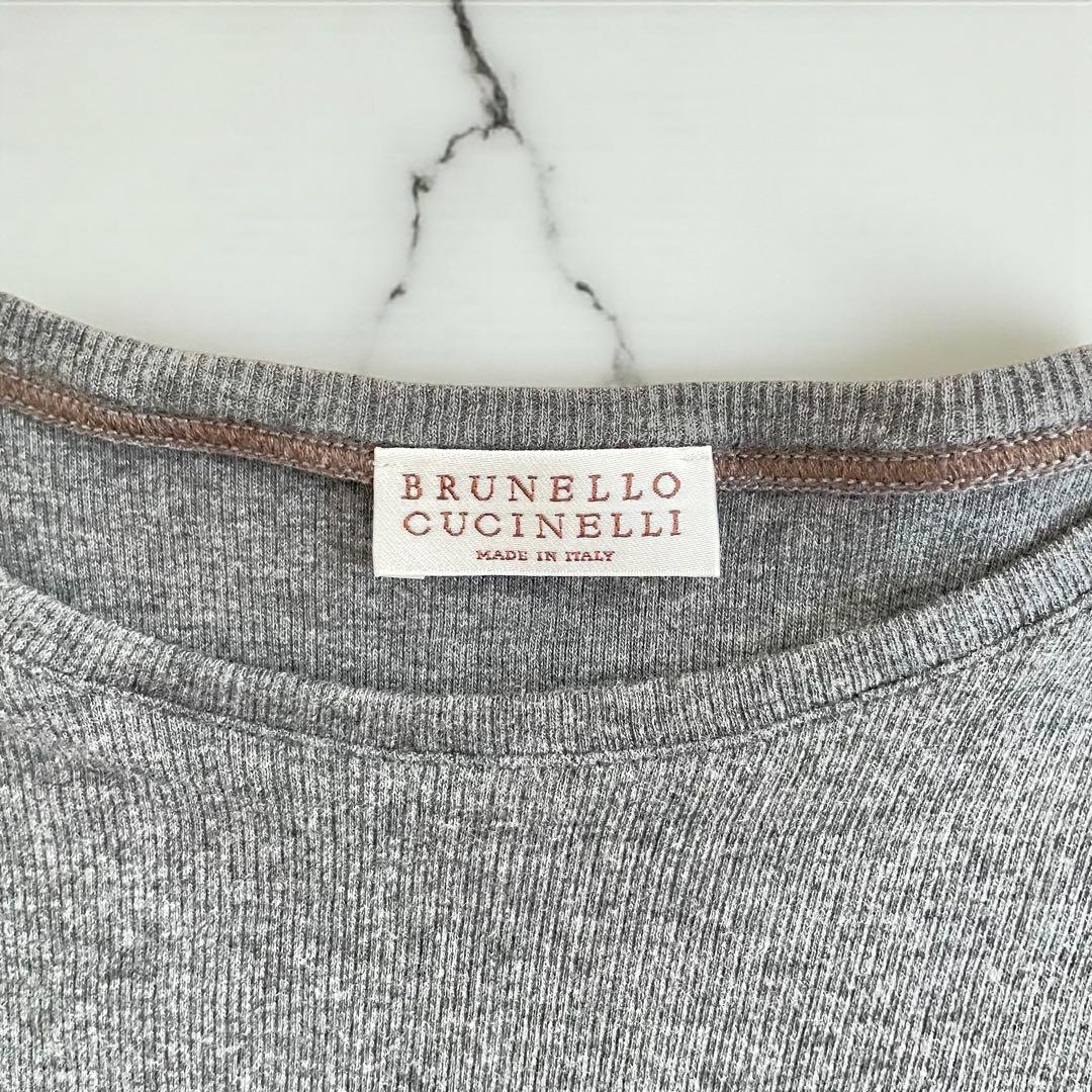 BRUNELLO CUCINELLI ブルネロクチネリ リブカットソーL ニット
