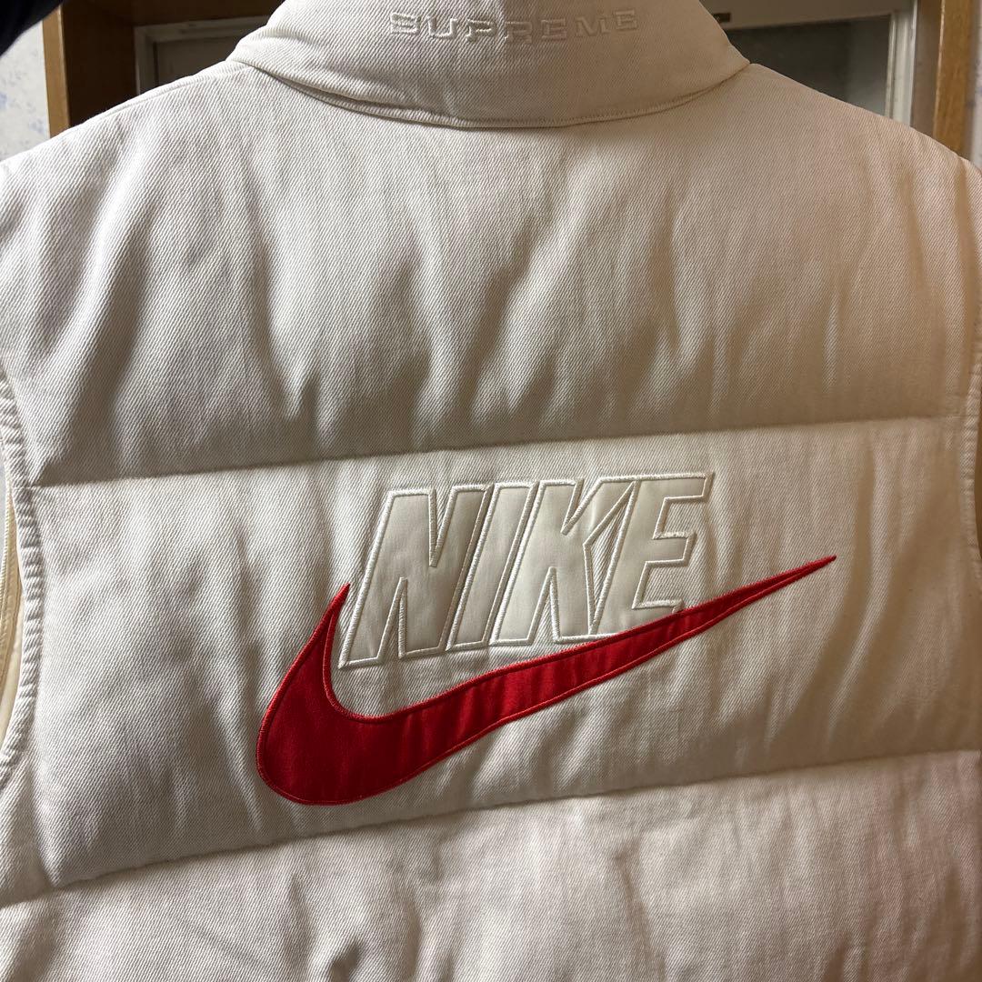 Nike Supreme ダウンベスト M ホワイト
