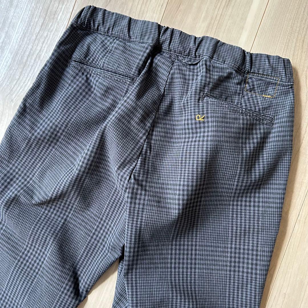 美品＊45R 現行 ダブルクロスストレッチのイージースラックス WOMEN