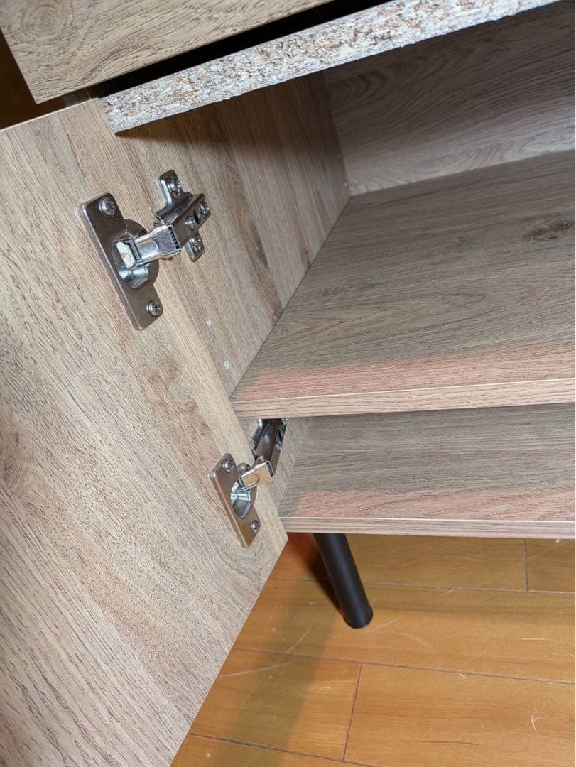 ★よぺ★LOWYA ラタン調キッチンカウンター 棚 収納 台